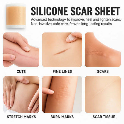 🦩Thanksgiving Sale🦩 LOVILDS Silicone Scar Sheet Roll - Remove Scars and Bring Back Your Confidence