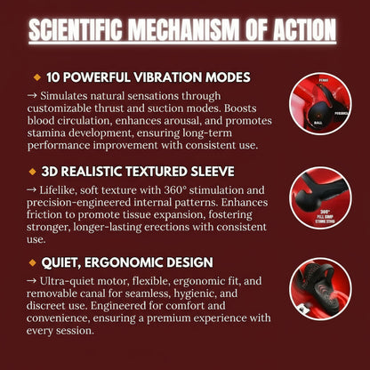 Alisanda™ Vibrating electric male masturbation lock ring charging🔥